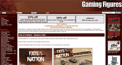 Desktop Screenshot of gamingfigures.com